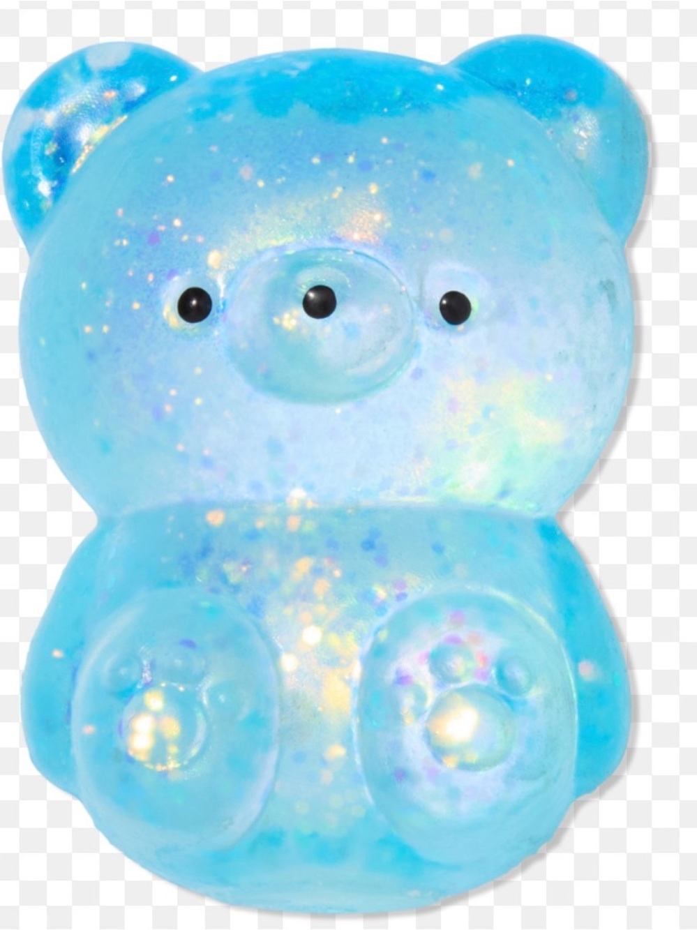 Ulta Sweet Shimmer Blue Glitter Bear Squishy Toy Fidget Squeeze Cute Viral Htf